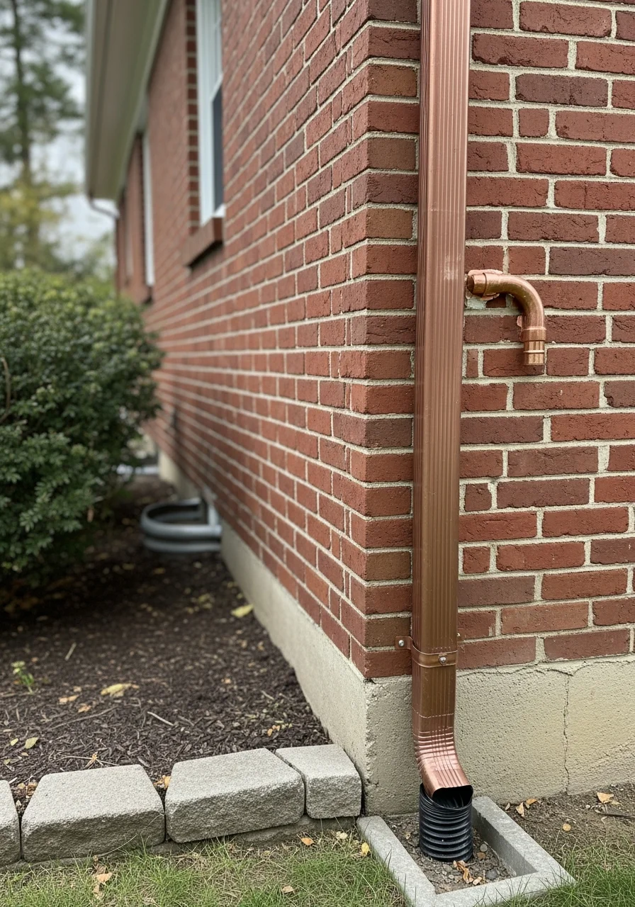 Close-up of professional contractor assessing exterior home condition on a Mountainside property.